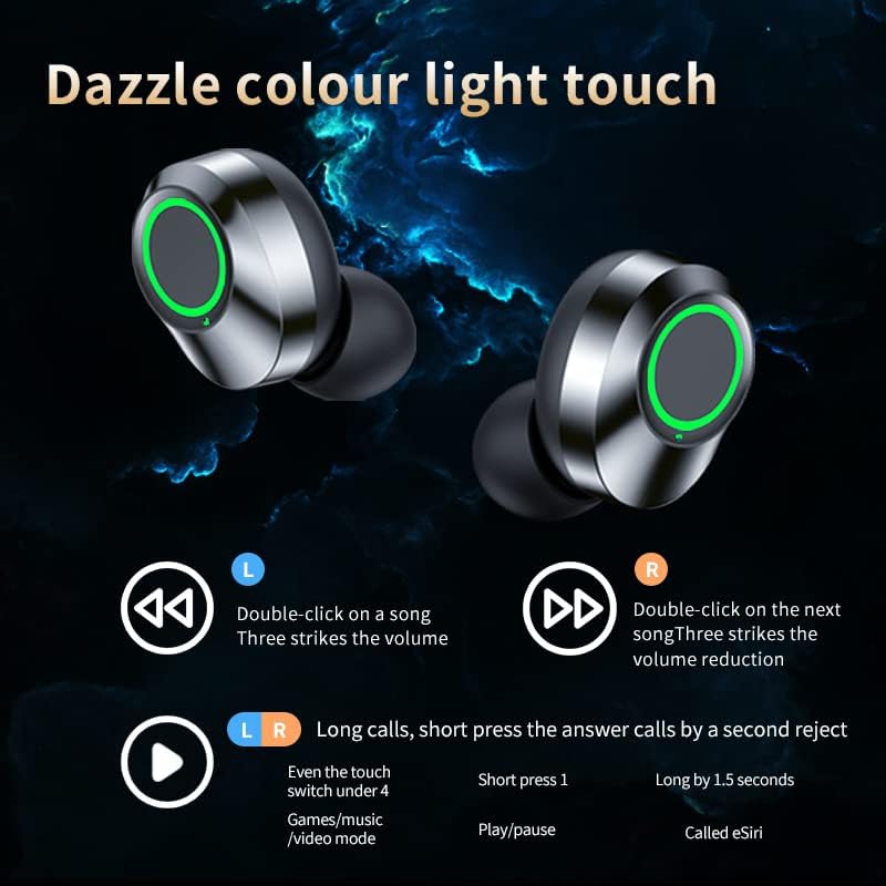 Volt Plus Tech Wireless v5.3 LED Pro uši. Kompatibilni s vašim LG F500L IPX3 Bluetooth vodom i znojnom/bukom smanjenje i