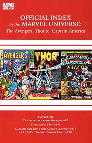 Osvetnici, Thor i Kapetan Amerika: službeni indeks svemira A. M. 3 A. M. / A. M. ; stripovi iz A. M.-A
