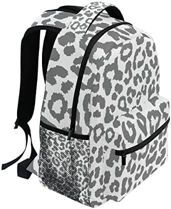 Nerxy snježni leopard ruksak za školu - Grozni ruksak školski ruksak bijela bijela siva školska torba za školsku torbu za