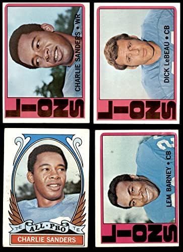 1972. Topps Detroit Lions Team Set Detroit Lions Ex+ Lions