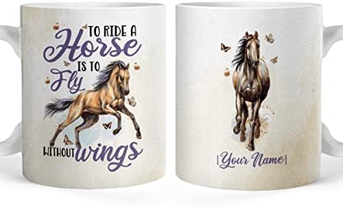 Personalizirana šalica za kavu poklon za ljubitelje konja putna šalica za djevojčice Sestrina najbolja prijateljica Nova