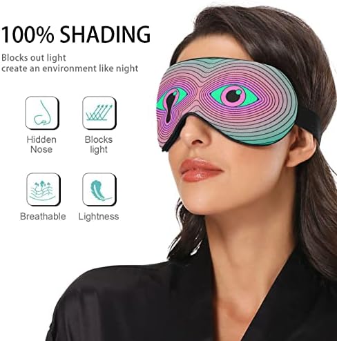 Kigai maska ​​za oči za muškarce za muškarce lagano blokira noć spavanje s povezom očiju s podesivim remenom mekanim prozračnim