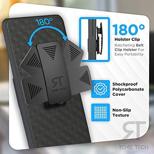 Rim Tech Tech Slučaj s remenom za OnePlus 7T [NIJE ZA OP7] Slim teškim futrolama Shell Furster Combo - robusni telefonski