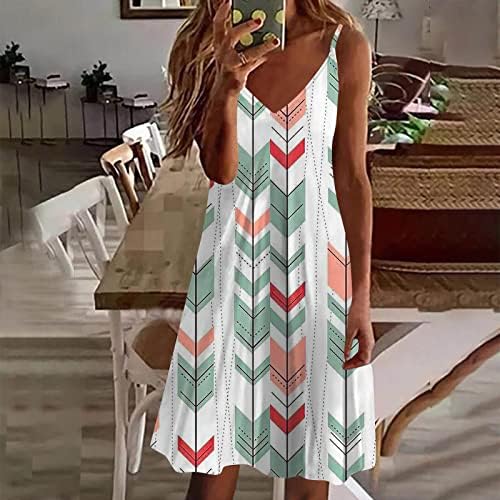 Uskrsna haljina za žene 2023. Ljeto seksi špagete bez rukava V midi sunce plaža cvjetna odjeća za odmor
