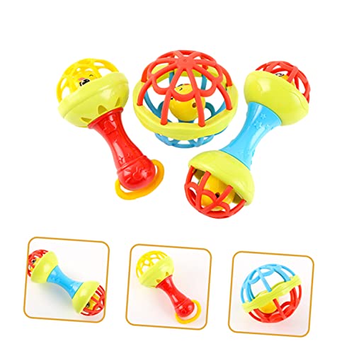 Toyvian 3PCS Rattle igračke za igračke za novorođenčad pribor za novorođenčad dječje zvečke mališana Toyes Toys Baby zveckanje