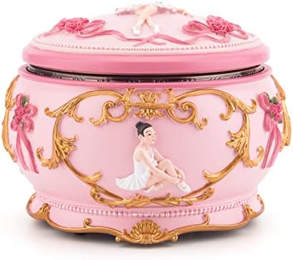 Pariaok Music Box sa svjetlima rotirajuća balerina figurica plesa djevojka mehanizam Musical Box Swan Lake Pokloni za djevojčice