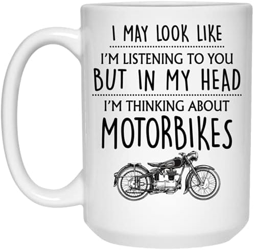 Poklon za motocikl, šalica za motocikl, pokloni za motocikl, smiješni pokloni za bicikliste, pokloni za motocikliste, šalica