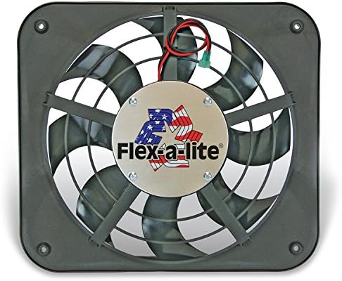 Flex-a-lite 111 lo-profile s-noge Električni ventilator, crni
