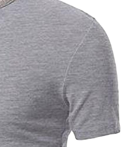 Mišićne košulje Henley za muškarce kratke rukave casual osnovne modne majice Summer Slim Fit Raglan Tee Tops