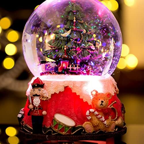Debeli božićno drvce snova kristalna lopta glazbena kutija rotirajući mali vlak oktava box djevojke božićni rođendan