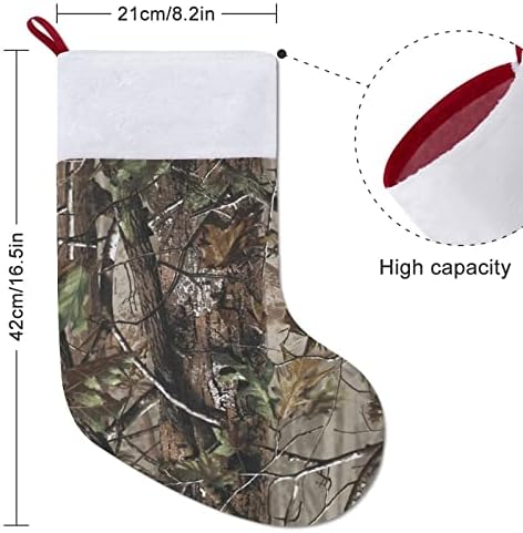 Lov na cAMO stablo crveni božićni odmor čarape za dom ukrasi za božićno drveće kamin viseće čarape