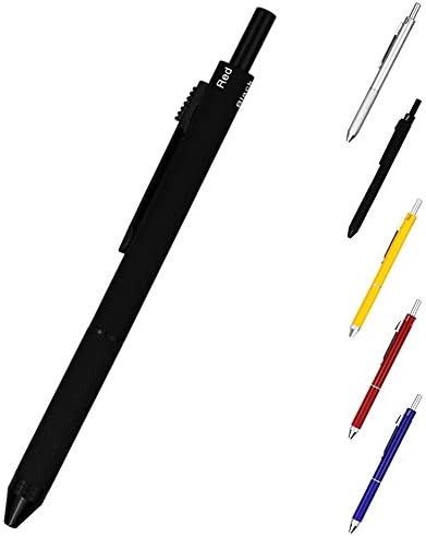 Dunbong 4 u 1 višebojnoj olovci, metalna višenamjenska olovka, 0,5 mm mehanička olovka, olovka s crvenom kuglom, olovka s