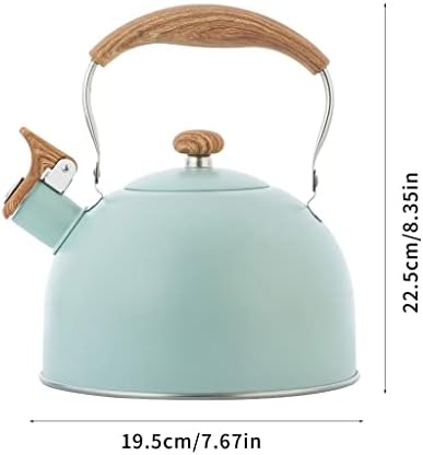 Yxbdn čajnik za čajnik od nehrđajućeg čelika sa zvižducima od nehrđajućeg čelika s ručicom otporne na toplinu za kuhanje