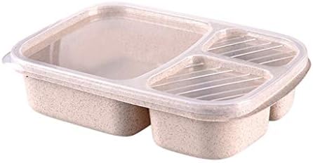 Spremnici za skladištenje s poklopcima kutija za ručak za višekratnu upotrebu s 3 odjeljka plastične podijeljene kutije za