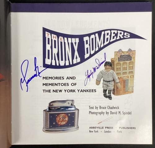 Yankees potpisana knjiga 91 Autos Phil Rizzuto Yogi Berra Whitey Ford JSA Mariano Hof - MLB Autografirani razni predmeti