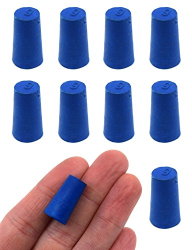 10mm neoprenski čepovi, jednobojni - plave boje - veličina: dno 9mm, vrh 11.5 mm, duljina 20mm - pogodno za upotrebu s naftom,