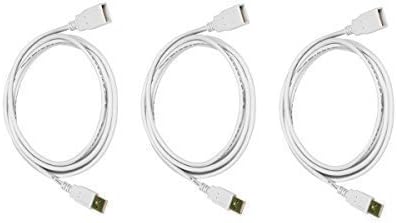 EDRAGON 3 PACK USB 2.0 mužjak na žensku produžetak 28/24AWG kabel, bijeli, 6 stopa