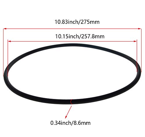 Bettomshin 1pcs nitril guma O-prstenovi, 275 mm OD 257,8 mm ID 8,6 mm širina, metrička brtva za brtve za brtvljenje pana-nitrila