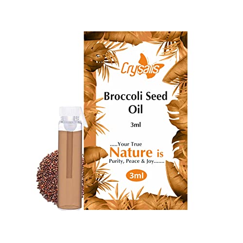 Crysalis ulje sjemenki brokolije | čisto i prirodno nerazrijeđeni esencijalno ulje Organski standard za njegu kože i