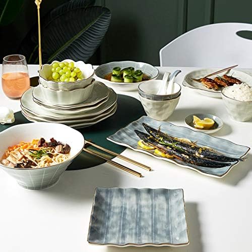 YGQZM Porculanski zdjelica za pribor za jelo, kombinirana posuda za zdjelu za kućanstvo kombinirana zdjela kombinacija vjenčanica