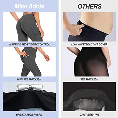Miss Adola joga hlače s džepom za žene, v Cross Cross struk za podizanje trbuha za podizanje trbuha vježbanja joga gamaša
