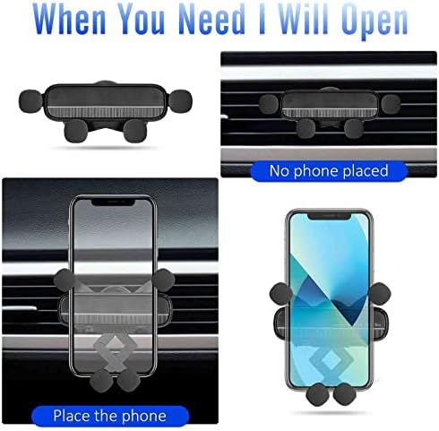 Nosač telefona za držač telefona [nadograđeni dizajn] Gravity Mini držač telefona Mounta za automobil za iPhone/Smartphone
