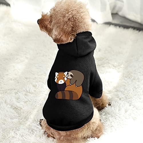 Crvena Panda Clipart korak po korak pseća odjeća zimske kapuljače za kućne ljubimce meke i tople pseće majice za male srednje