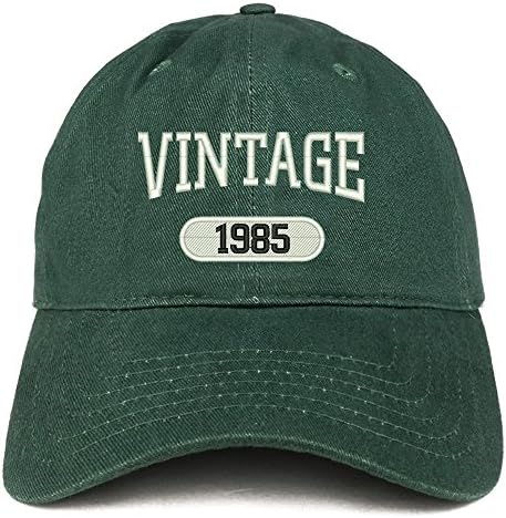 Vintage modna trgovina 1985. vezena pamučna kapa širokog kroja za 38. rođendan
