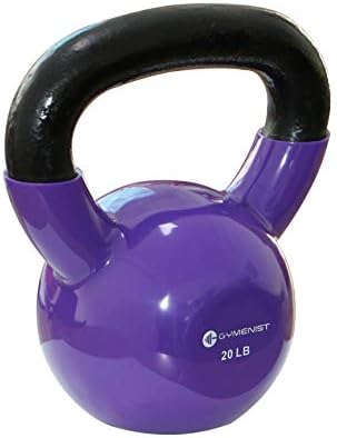 Gynenist Iron Working Kettlebell, vinilni obloženi, fitness tijela za vježbanje opreme za vježbanje, odaberite svoju težinu