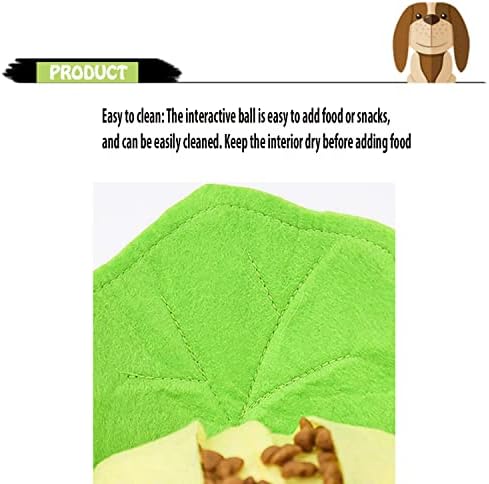 Podloga za njuškanje pasa-deka za njuškanje kućnih ljubimaca na biljnoj bazi, uklonjivi jastučići od flisa, interaktivna