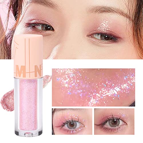 Korejska šminka ljubičasto ružičasta svjetlucava Olovka za oči pigmentirana, dugotrajna, brzo se suši, mrvičasto svjetlucavo