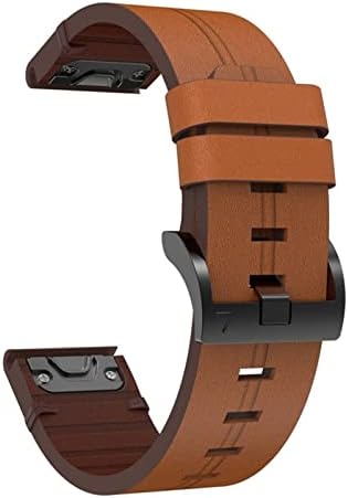 Bedcy Leather QuickFit Watch Band remen za Garmin Fenix ​​7x 6x 5x 3 3hr remen za narukvice za Garmin Fenix ​​7 6 5 935 945