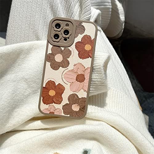 Modni cvjetni bočni okvir Telefon za iPhone 12 Pro Max Cover Retro Cvjetovi Slatki silikonski zaštitni slučajevi kompatibilni