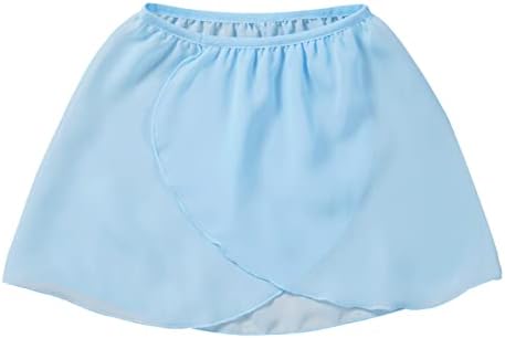 FeeSow Girls Kids Basic Chifon Balet Dance Mini Wrap Tutu Skirt Dancewear Performance kostim