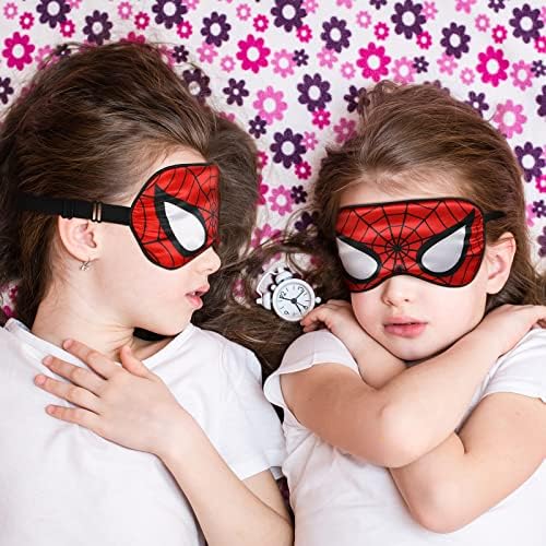 4 pakiranja Silk Sleep Mask Kids Eye Mask s podesivim remenom udoban dječaci za oči za spavanje djece žene Muškarci putničke