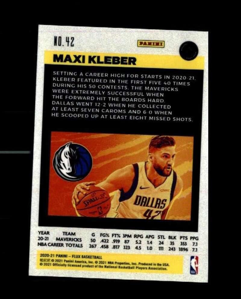 2020-21 Panini Flux 42 Maxi Kleber Dallas Mavericks NBA košarkaška karta
