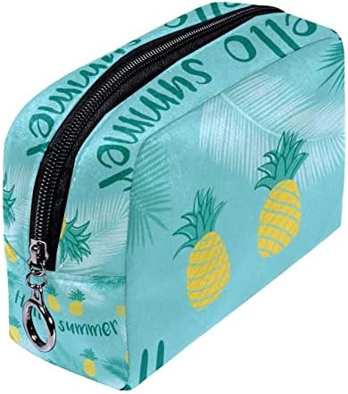 Tbouobt kozmetičke torbe za žene, šminkanje torbe za toalete toaletne torbe Organizator, zdravo ljetni ananas kokosov lišće