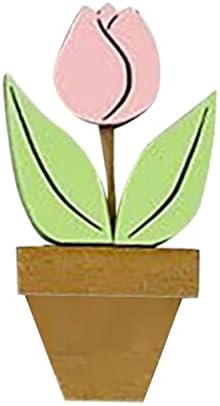 Oštreni okrugli rustikalni pladanj za drvo proljetno slojevito ladice ukrasni mini rustikalni vrtni ukras za farma
