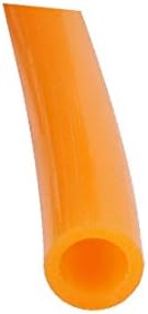 X-umrli 5 mm x 7 mm dia, otporna na toplinu silikonske gumene cijevi cijev cijev cijev narančasta 1 m dugačka (tubo de manguera