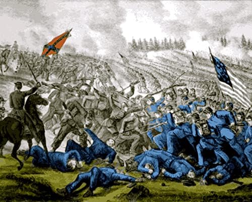 Američka zbirka građanskog rata-Bitka kod Petersburga-Van-Go Paint-by-Broj komplet