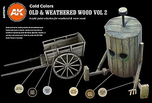 AK Interactive 3G Old & Weathed Wood Vol 2 - Plastične boje i dodaci za modeliranje, predmet AK -11674