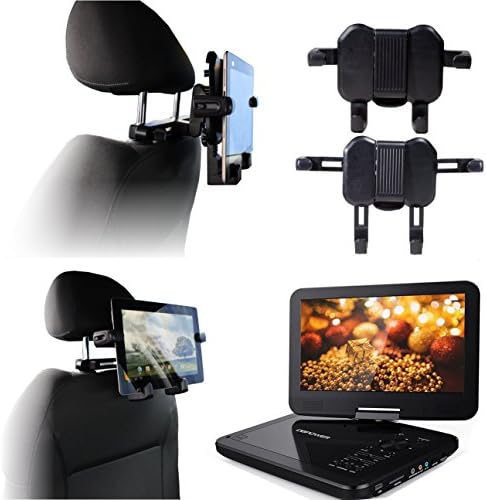 Navitech u automobilu prijenosni DVD player glava odmor/nosač za glavu/držač kompatibilan s GPX PD901W 9