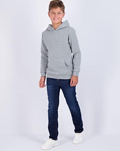 Pravi Essentials 3 Pack: Mladina od dugih rukava za dugim puloverom od dugih rukava - Dječaci i djevojčice