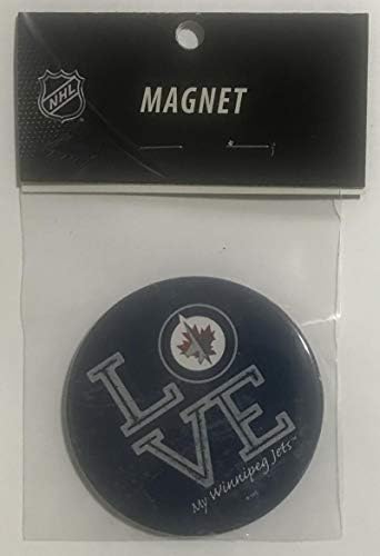 Winnipeg Jets 3 okrugli ljubav logotip NHL licencirani magnet - novi u paketu