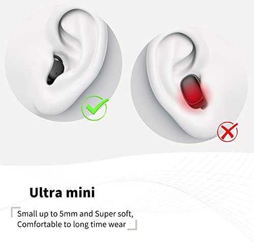 Damipow True bežični uho za spavanje, tehnologija blokiranja buke Bluetooth slušalice u uhu, najmanje i najlakše, ultra udobne