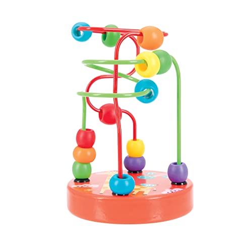 Nuby Coloful Mini drvena kuglica labirint koluta- rana obrazovna igračka