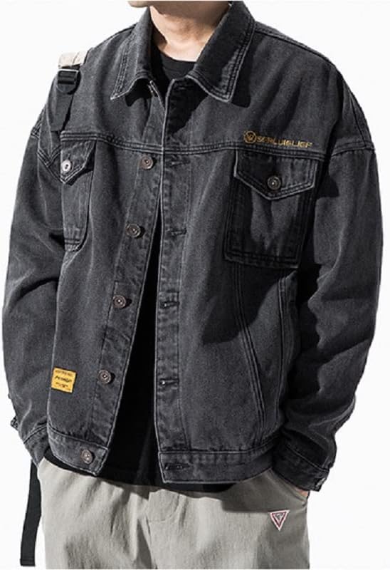Jakna muška traper odjeća casual kaput trendi korejski retro labave jean jakne