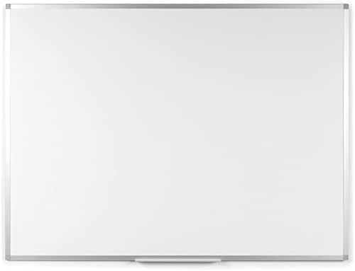 Bi -Silque 18 Širina x 24 visina - Bijela čelična površina - Aluminijski okvir - pravokutnik - horizontalni/vertikalni -