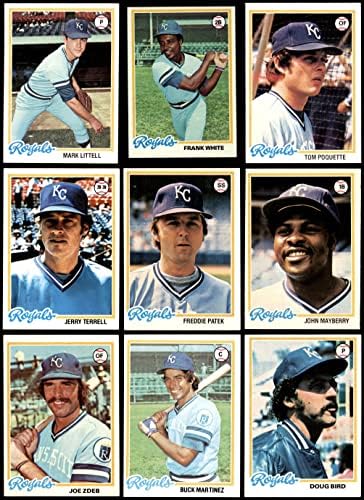 1978. Topps Kansas City Royals u blizini Team Set Kansas City Royals Ex Royals