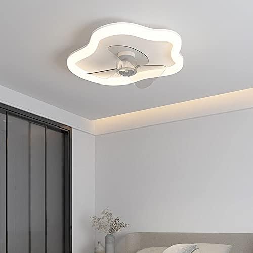 DLSixyi Moderni LED stropni ventilator sa rasvjetom, stropna svjetla ventilatora s daljinskim, ventilatorom nevidljivim s